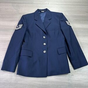 US Air Force Uniform Coat Womens 10 MS Air Force Blue Service Dress Jacket USAF